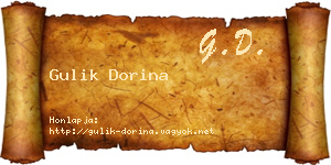 Gulik Dorina névjegykártya
