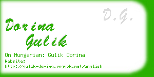 dorina gulik business card